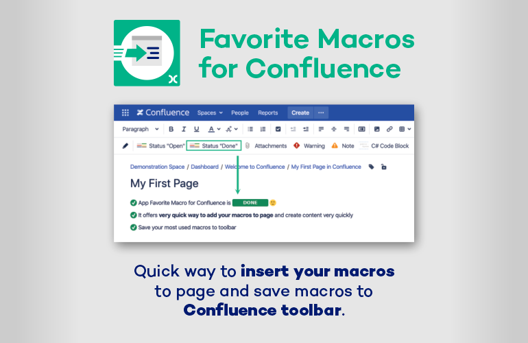 Favorite macros for Confluence