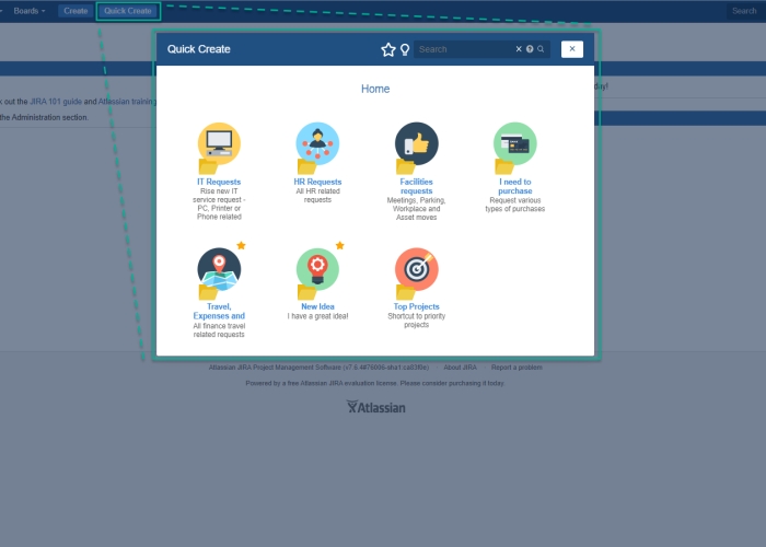 Graphical display of categories and requirements